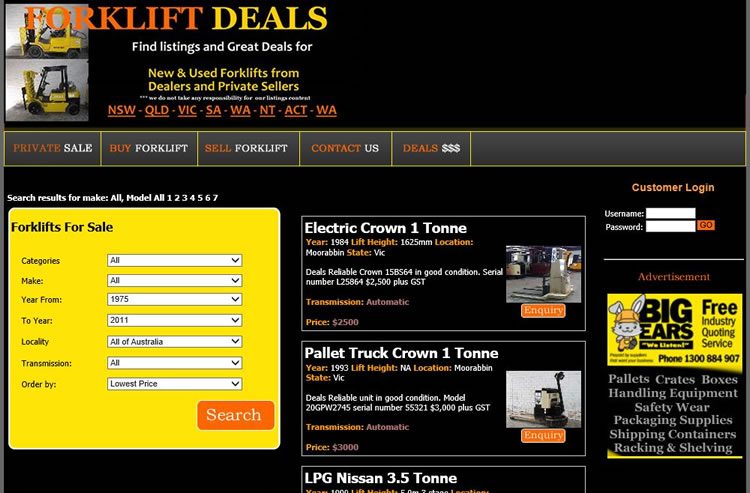 Forklift Deals